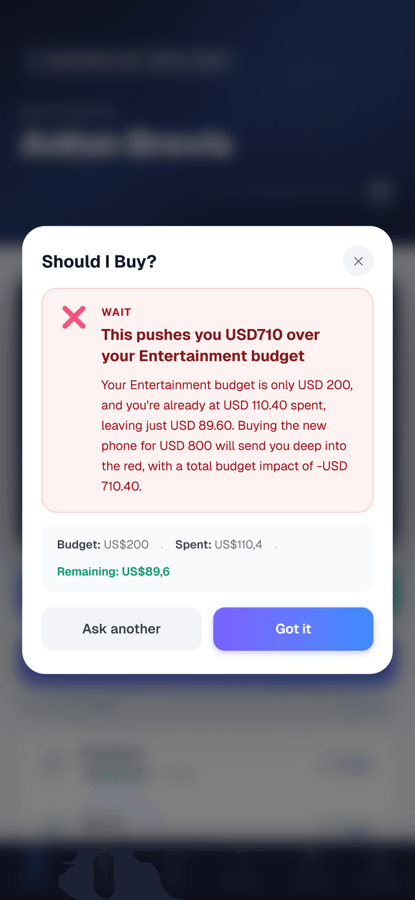 Should I Buy AI screen
